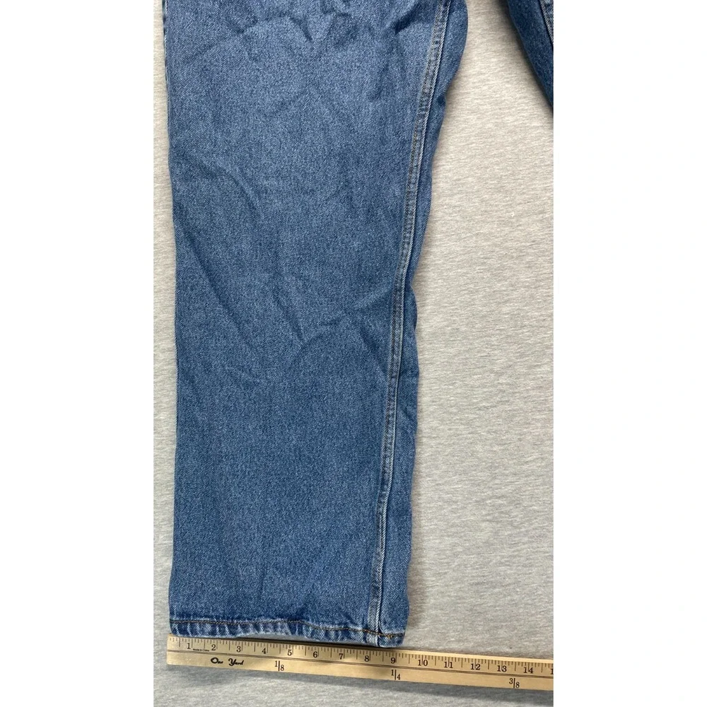 Blue Mountain Relaxed Fit Jeans Mens 40x32 (Fits 36x30) Blue Denim Straight Leg